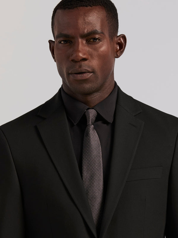 Perry Ellis Slim Fit Gabardine Suit Jacket Black