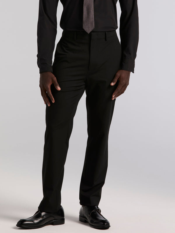 perry ellis Slim Fit Gabardine Suit Pant Black