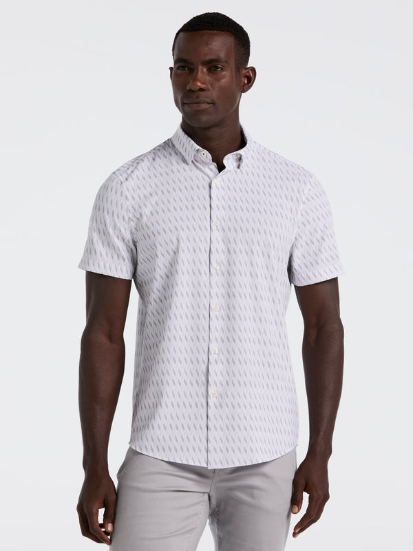 perry ellis Slim Fit Geo Print Shirt Bright White