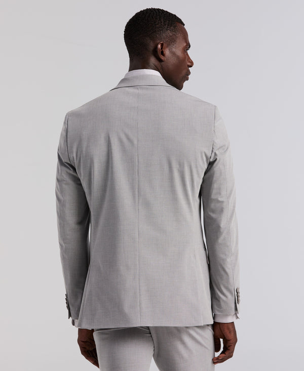 Perry Ellis Slim Fit Mini Grid Pattern Suit