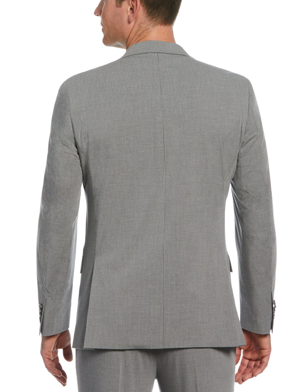 Perry Ellis Slim Fit Pinstripe Suit Jacket Grey