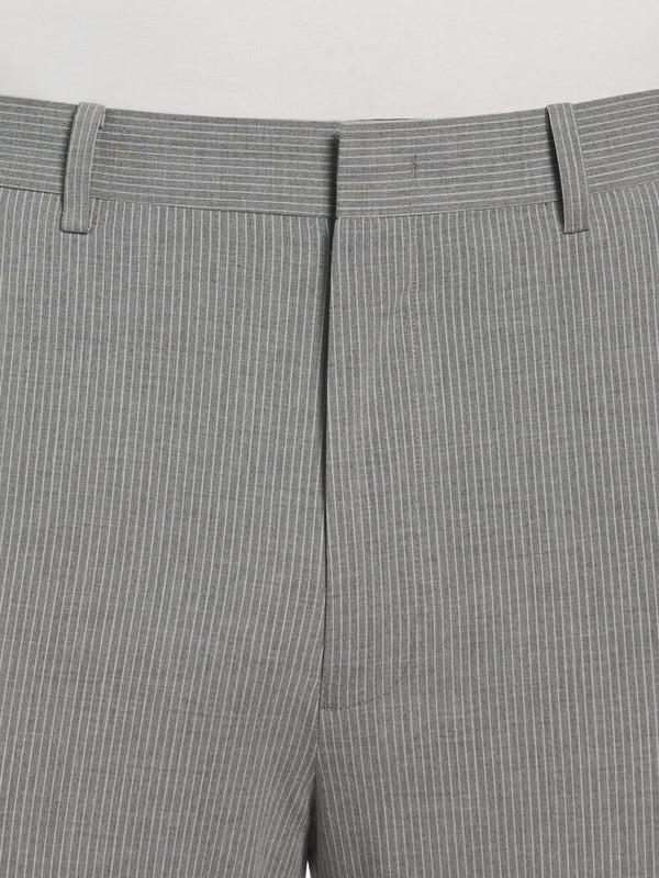 Perry Ellis Slim Fit Pinstripe Suit Pant Grey