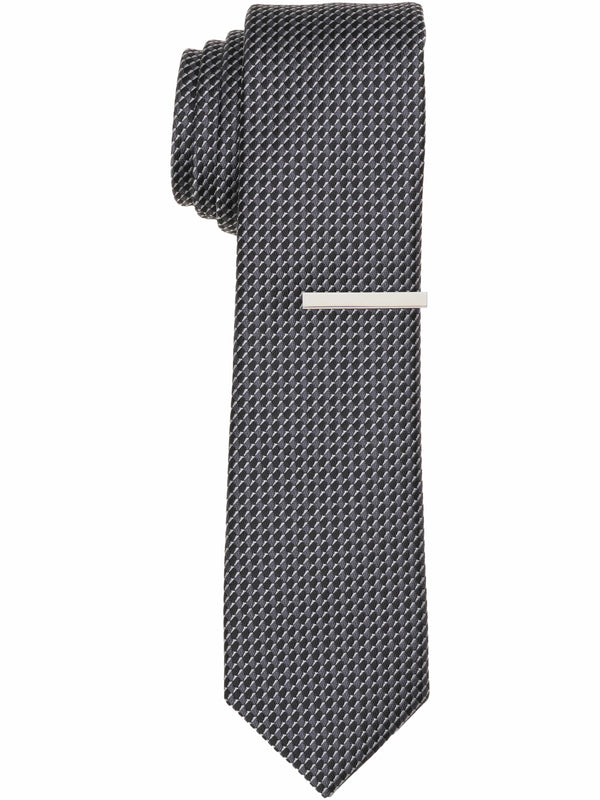 perry ellis Slim Fit Plainweave Necktie Black