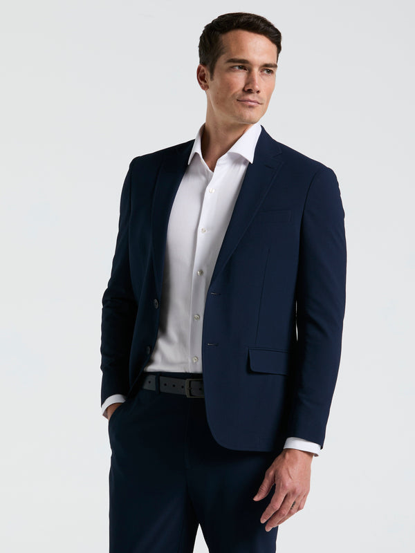 perry ellis Slim Fit Seersucker Suit Jacket Navy