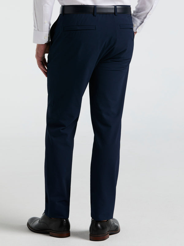 Perry Ellis Slim Fit Seersucker Suit Pant Navy
