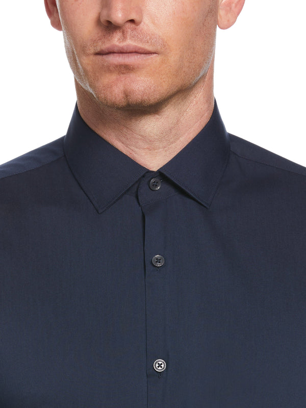 Perry Ellis Slim Fit Solid Dress Shirt Black