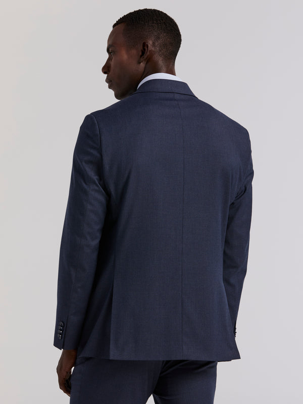 Perry Ellis Slim Micro Print Suit Jacket Blue