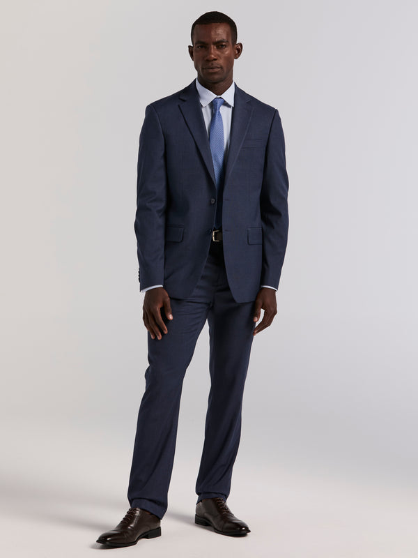 Perry Ellis Slim Micro Print Suit Jacket Blue