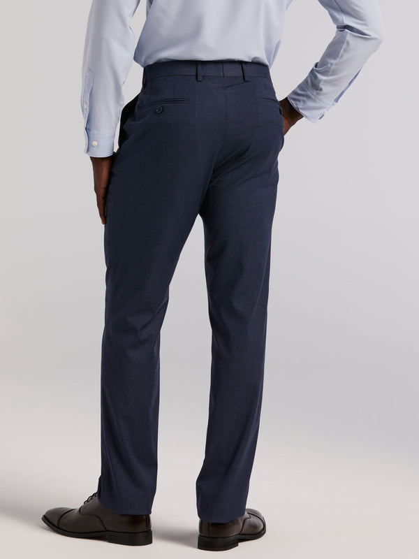 Perry Ellis Slim Micro Print Suit Pant Blue