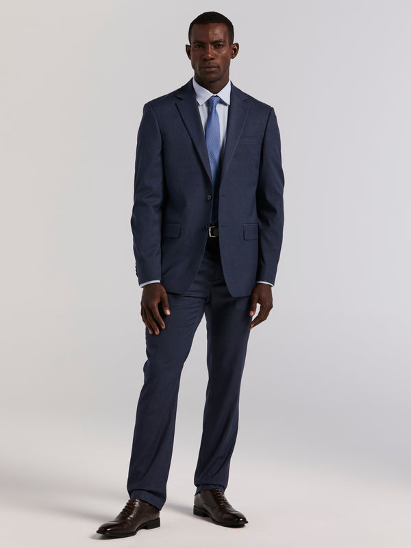 Perry Ellis Slim Micro Print Suit Pant Blue