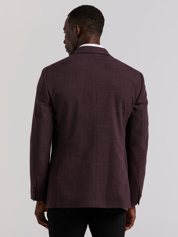 Perry Ellis Slim Textured Sportcoat Berry