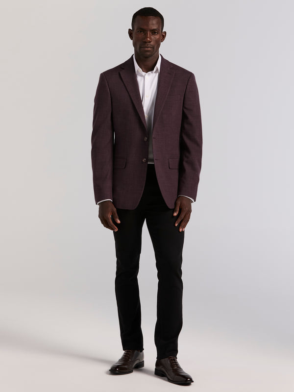 Perry Ellis Slim Textured Sportcoat Berry