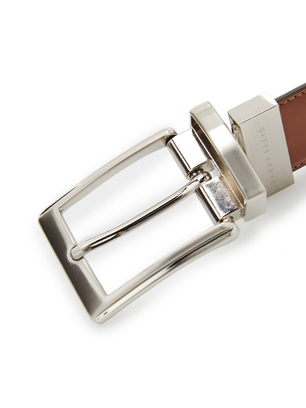 Perry Ellis Sunshine Tan Leather Belt Tan