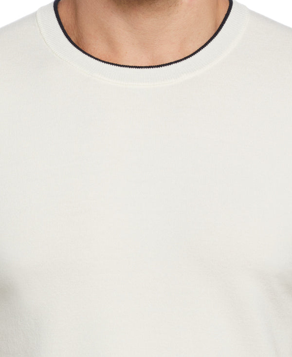 Perry Ellis Tech Knit Sweater Tee Rosin