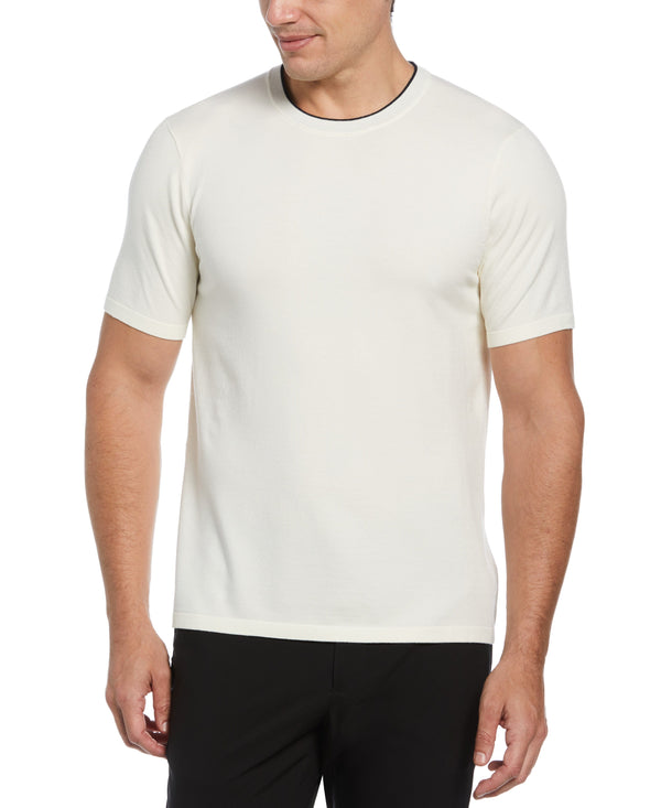 perry ellis Tech Knit Sweater Tee Rosin
