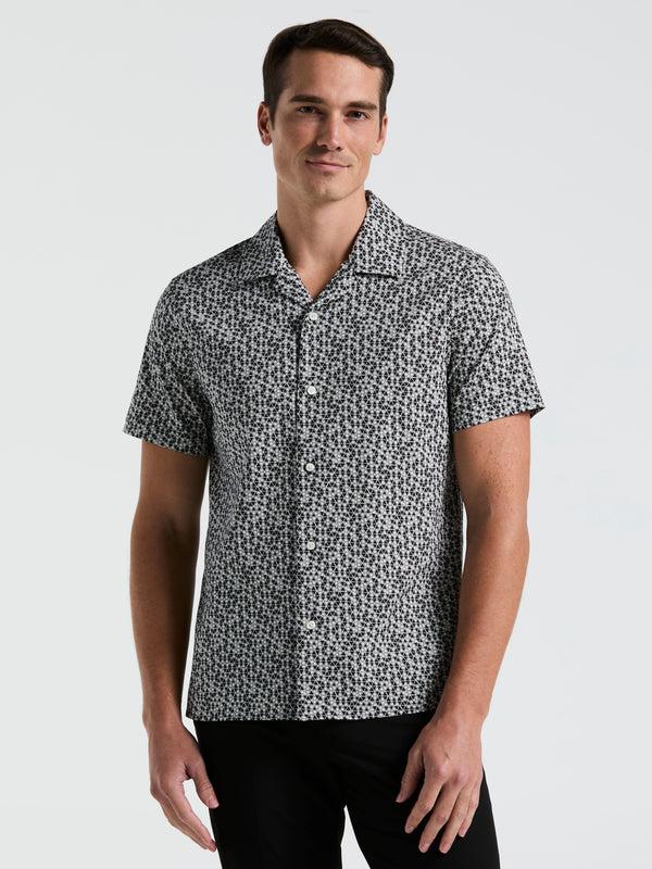 Perry Ellis Triangle Geo Print Shirt Black