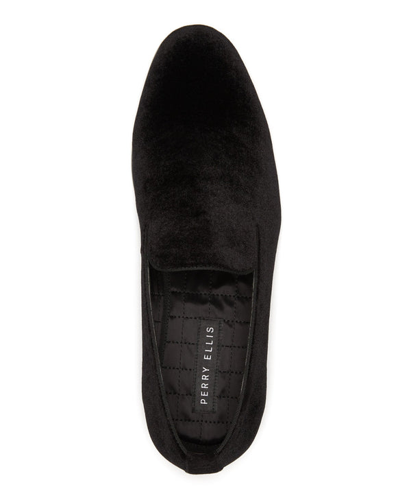 Perry Ellis Velvet Loafers Navy