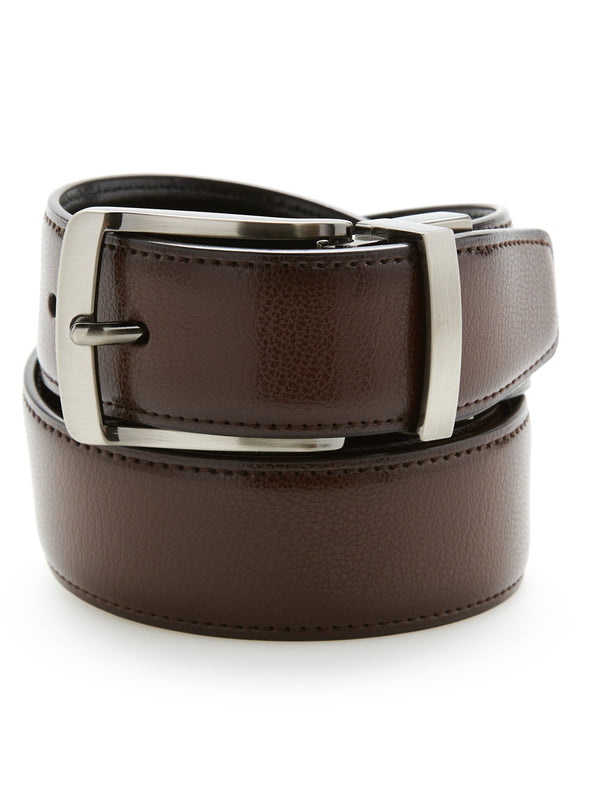 perry ellis Reversible Burnished Edge Belt Black/Brown