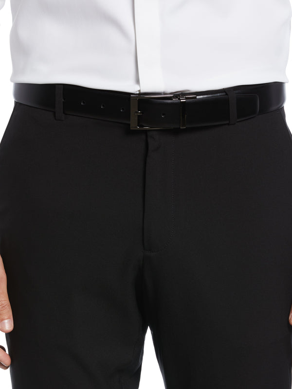 Perry Ellis Reversible Scratch Leather Belt Black/Brown