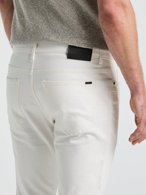 Perry Ellis Slim Fit 5 Pocket Denim Pant White Wash