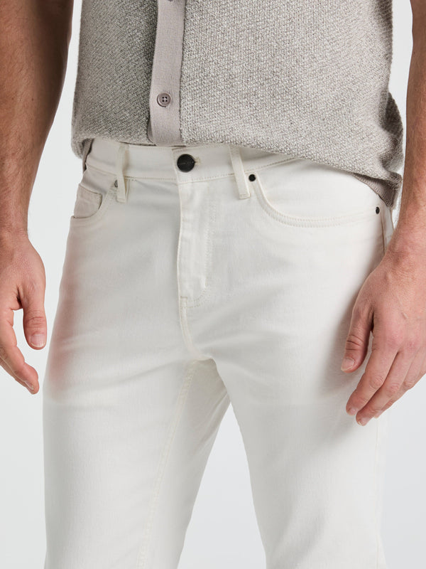 Perry Ellis Slim Fit 5 Pocket Denim Pant White Wash