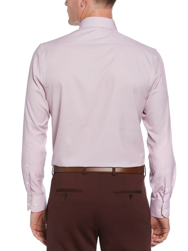 Perry Ellis Slim Fit Button-Down Stretch Gingham Dress Shirt Salmon