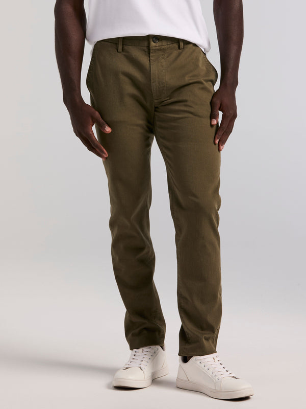 perry ellis Slim Fit Dyed Solid Twill Chino Pant Grape Leaf