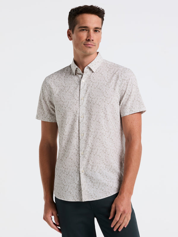 Perry Ellis Slim Fit Linear Floral Shirt London Fog