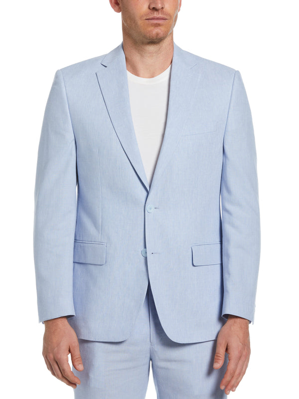 perry ellis Slim Fit Linen Blend Suit Jacket Light Blue