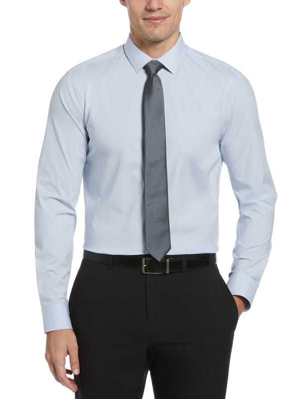 perry ellis Slim Fit Luxury Cotton Poplin Dress Shirt Bright White