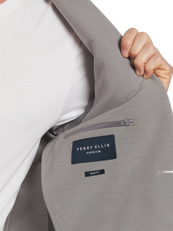 Perry Ellis Slim Fit Modern Performance Tech Suit Jacket Grey