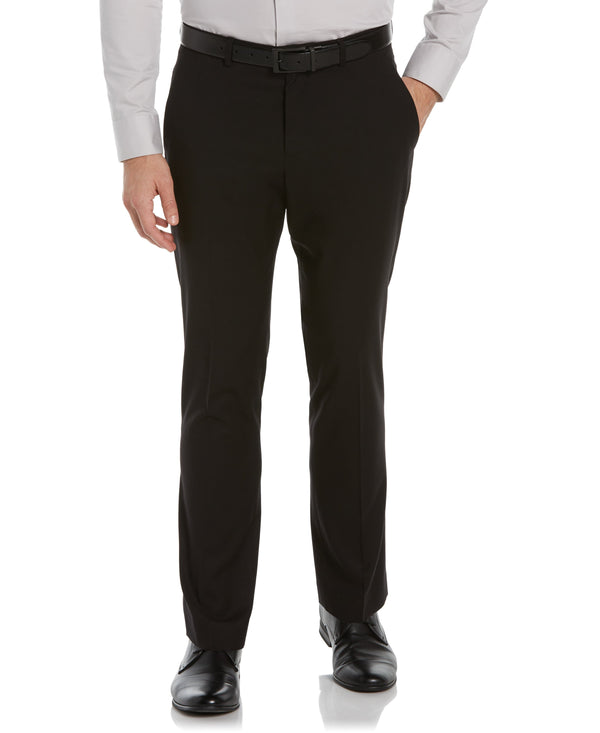 perry ellis Slim Fit Stretch Active Waistband Dress Pant Alloy