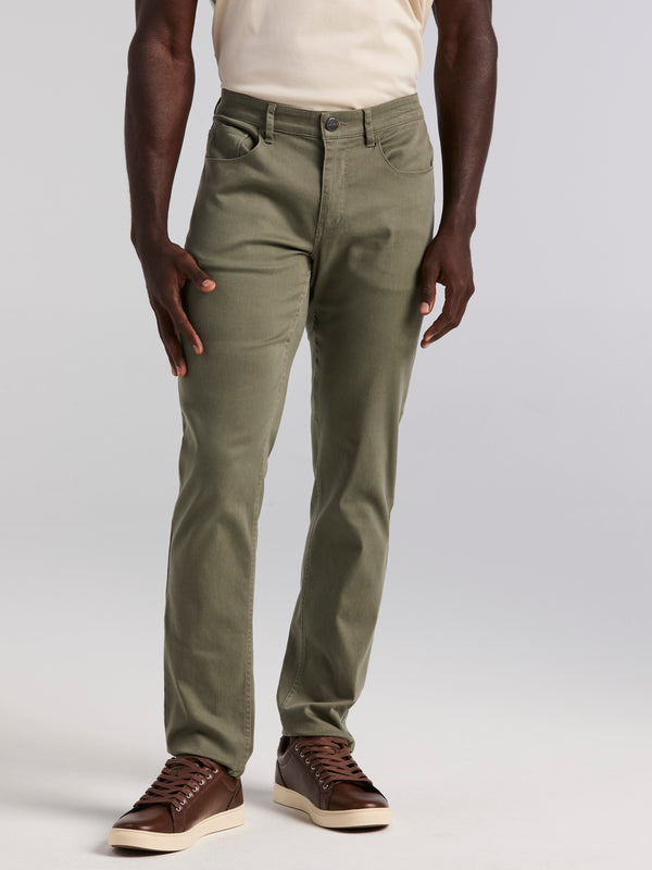 perry ellis Slim Fit TENCEL™ 5 Pocket Pant Dusty Olive