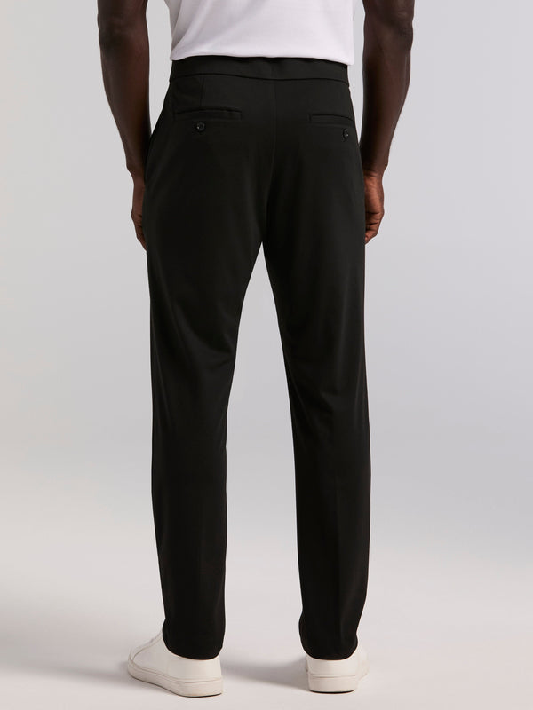 Perry Ellis Slim Tapered Pintuck Pull-on Pants Black