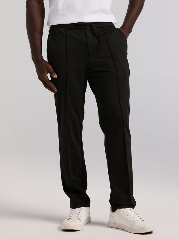 perry ellis Slim Tapered Pintuck Pull-on Pants Black