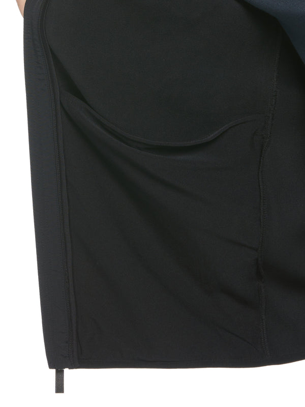 Perry Ellis Solid Stretch Full-Zip Fleece Jacket Black
