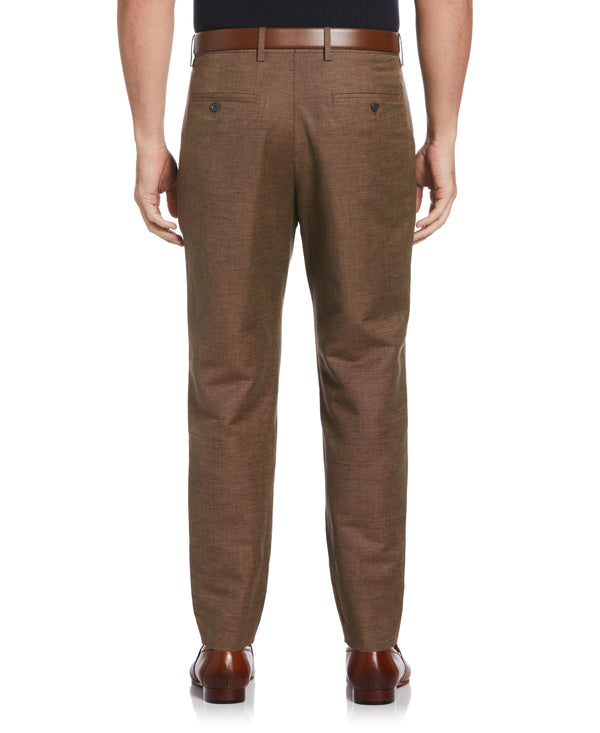Perry Ellis Tapered Fit Pleated Pants Coconut Shell
