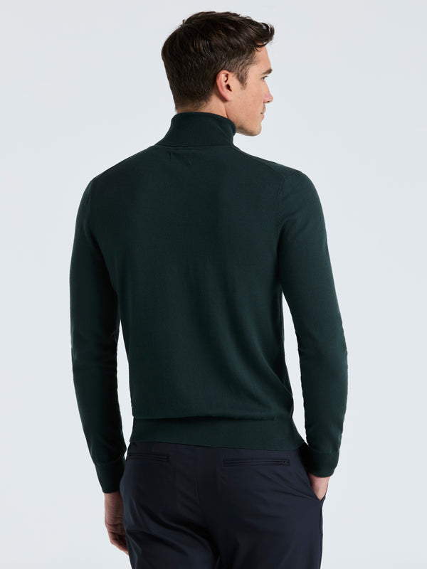 Perry Ellis Tech Knit Turtleneck Sweater Magical Forest
