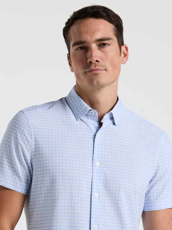 Perry Ellis Textured Dot Slim Fit Shirt Kentucky Blue