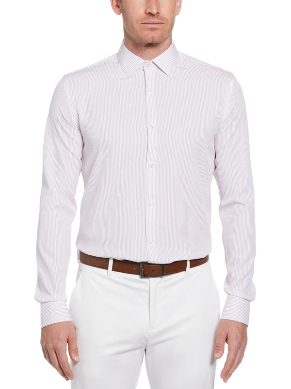 perry ellis Total Stretch Pink Stripe Print Shirt Pink