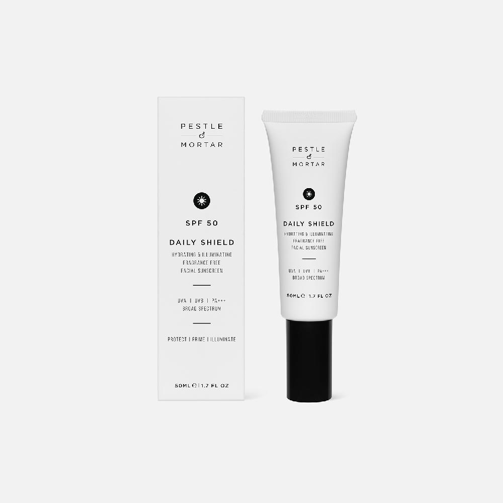 pestle & mortar Daily Shield SPF 50 UVA | UVB | PA+++ | 50ML e | 1.7 FL OZ