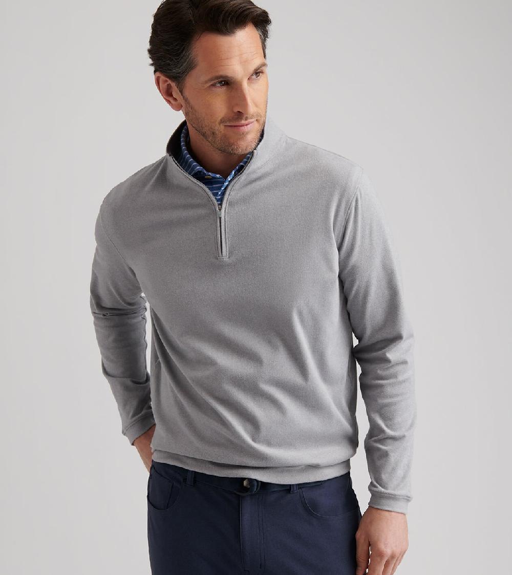 Peter Millar Ardent Air Performance Quarter-Zip Gale Grey