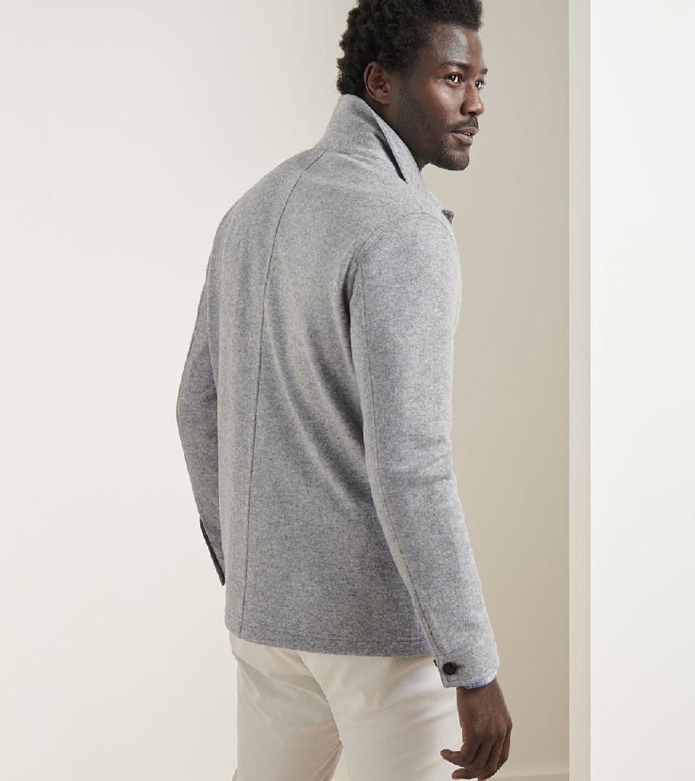 Peter Millar Artisan Crafted Cashmere Chore Coat Platinum