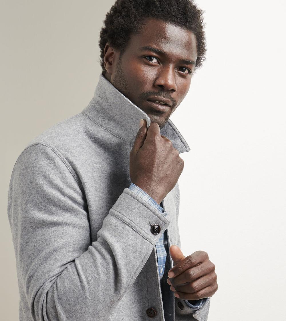 Peter Millar Artisan Crafted Cashmere Chore Coat Platinum