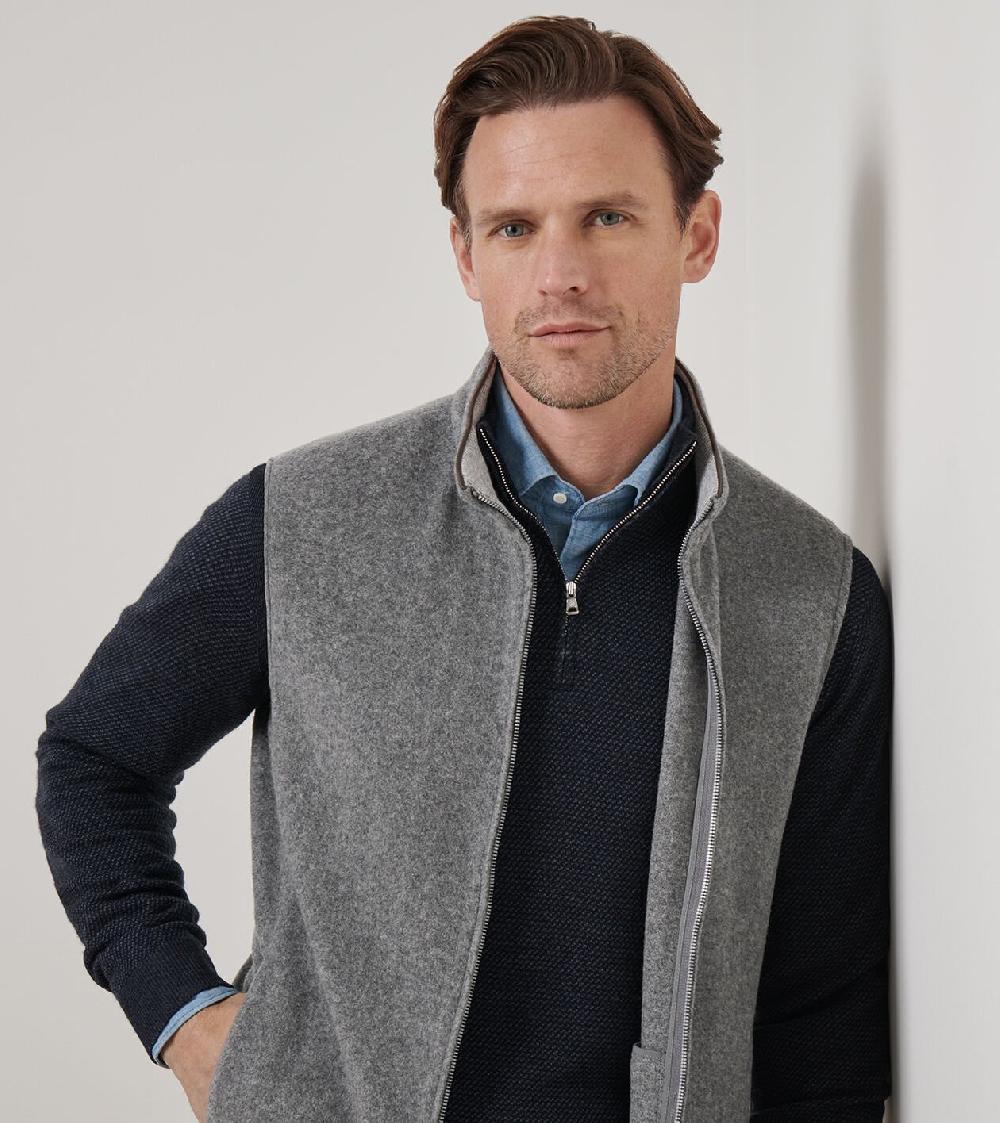 Peter Millar Artisan Crafted Cashmere Vest OSLO GREY