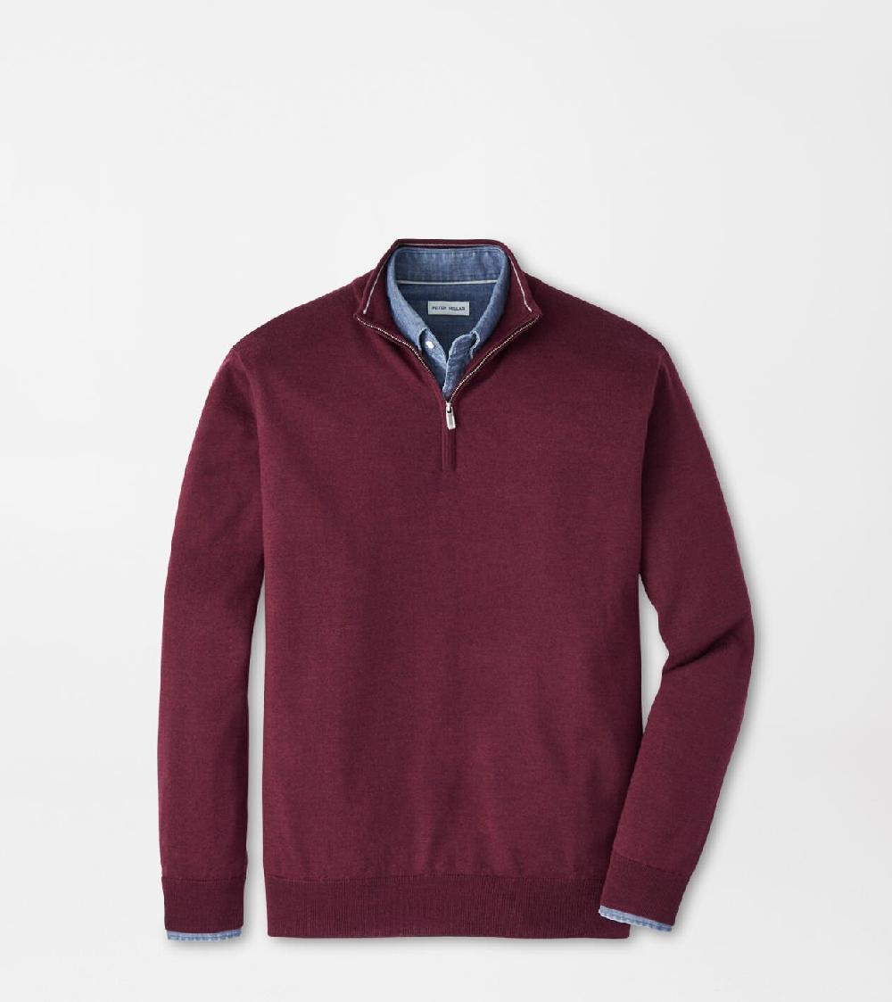 peter millar Autumn Crest Quarter-Zip Autumn Foliage