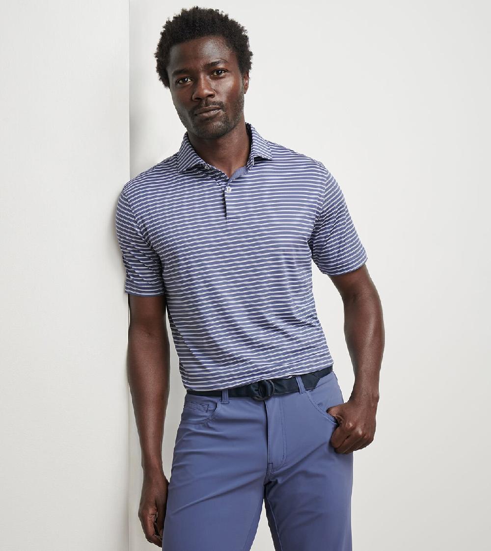 Peter Millar Bridge Performance Jersey Polo Nebula Blue