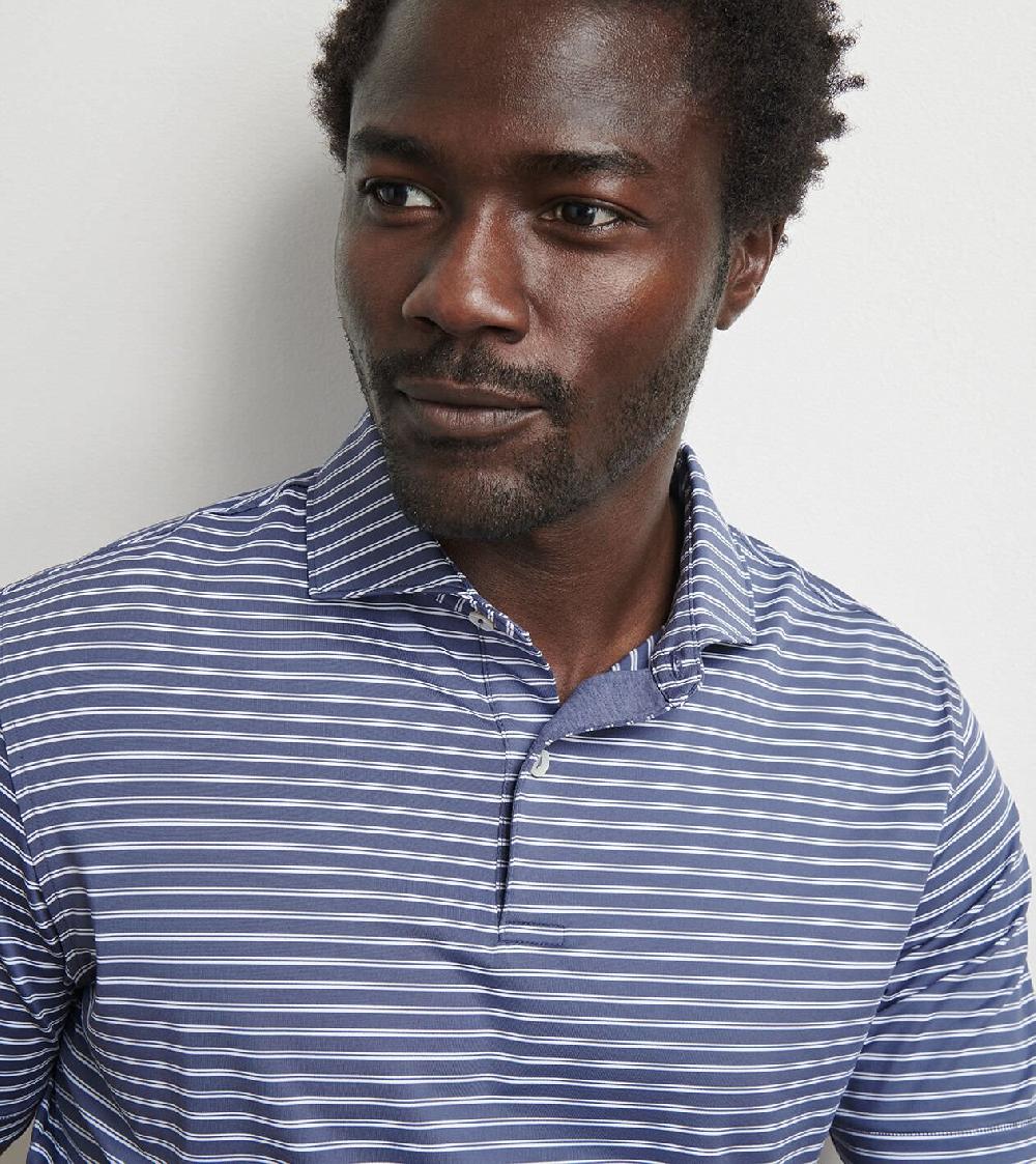 Peter Millar Bridge Performance Jersey Polo Nebula Blue