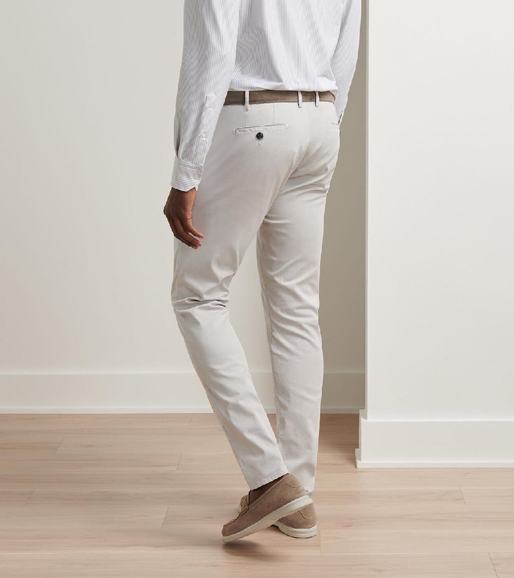 Peter Millar Carlyle Flat Front Chino Trouser British Grey