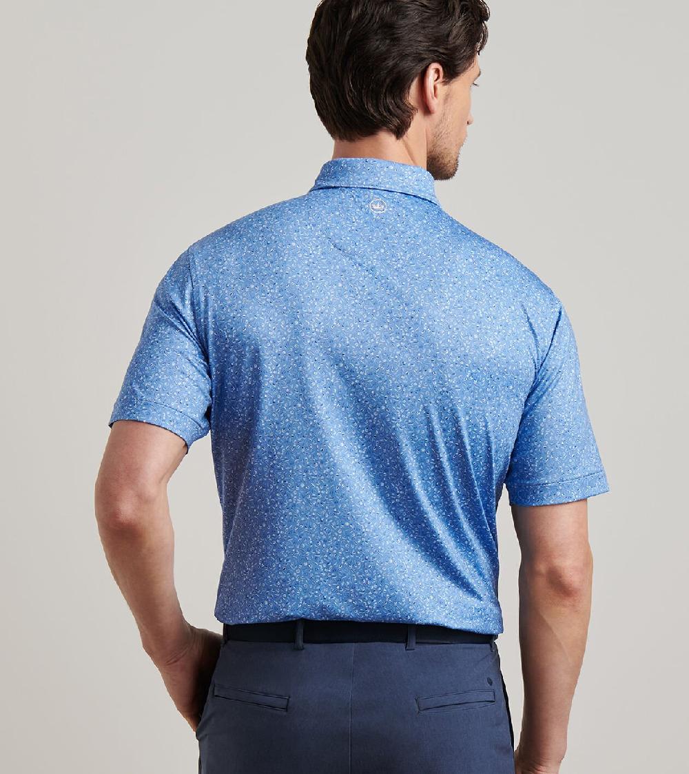 Peter Millar Champagne And Caviar Performance Jersey Polo Evening Tide